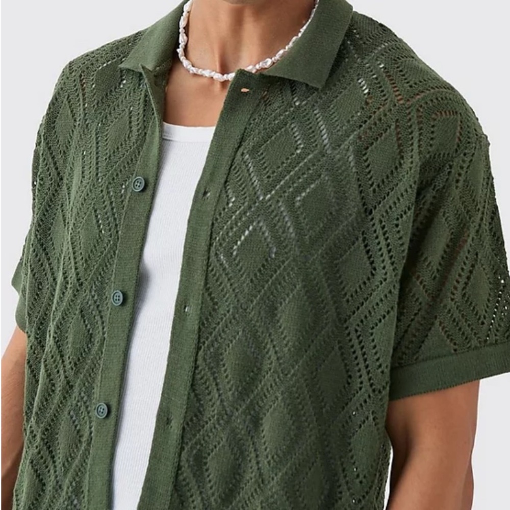 J. Crew Deep Green Knit Cardigan
